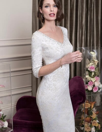 Tina Townsend Mother of the Bride off white dress by John Charles