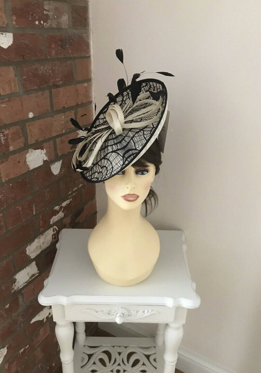 Condici fascinator lemon/black | Tina 
