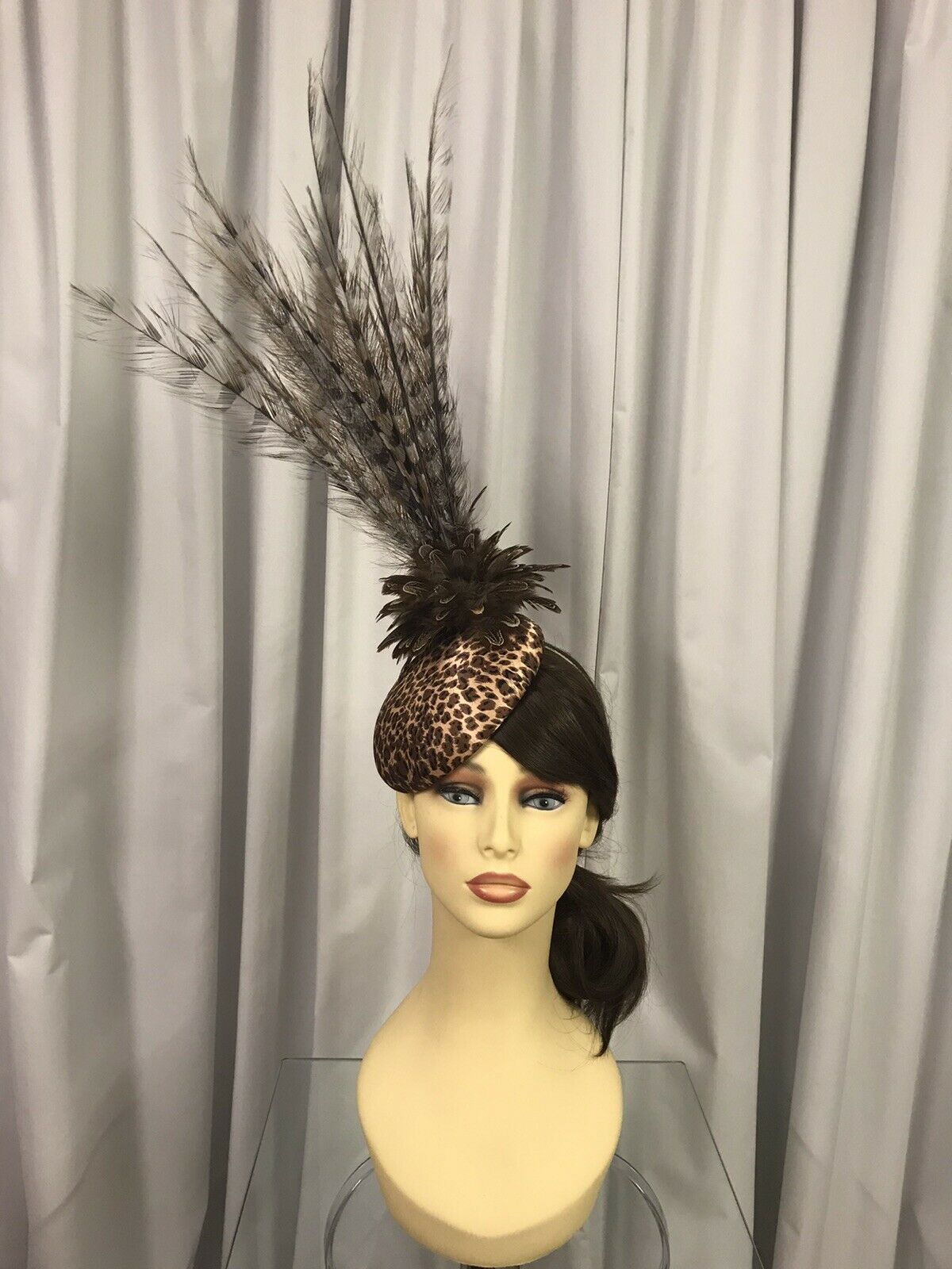 Snoxell and Gwyther Fascinator Leopard Couture Tina Townsend