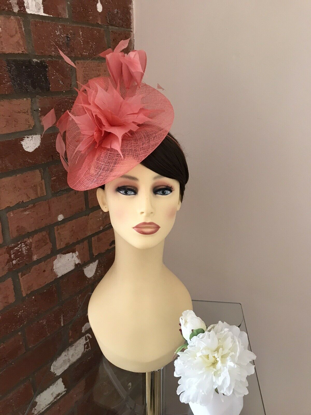 Snoxell & Gwyther Fascinator Coral Tina Townsend