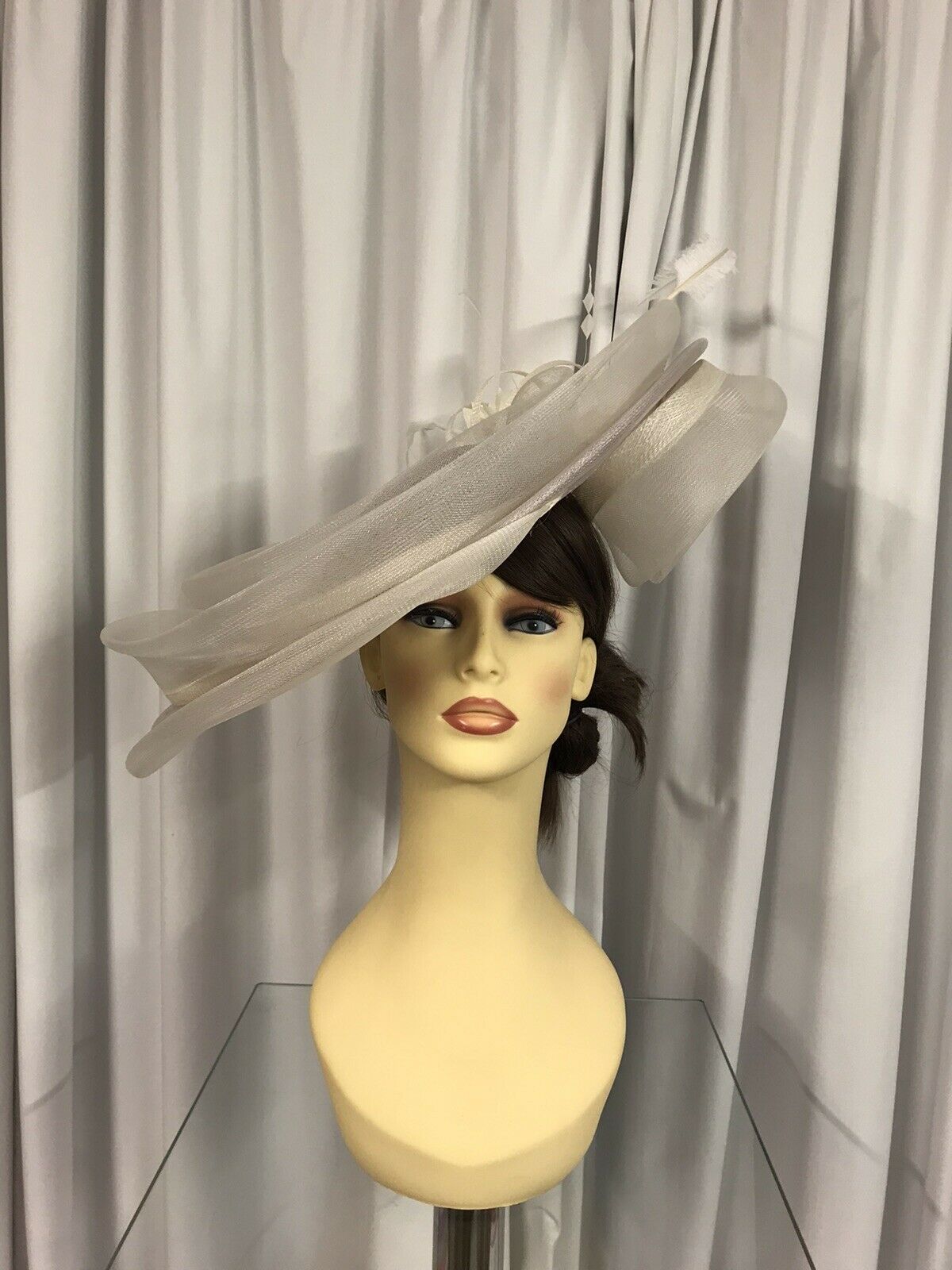 Snoxell Gwyther Fascinator Taupe/Ivory Tina Townsend
